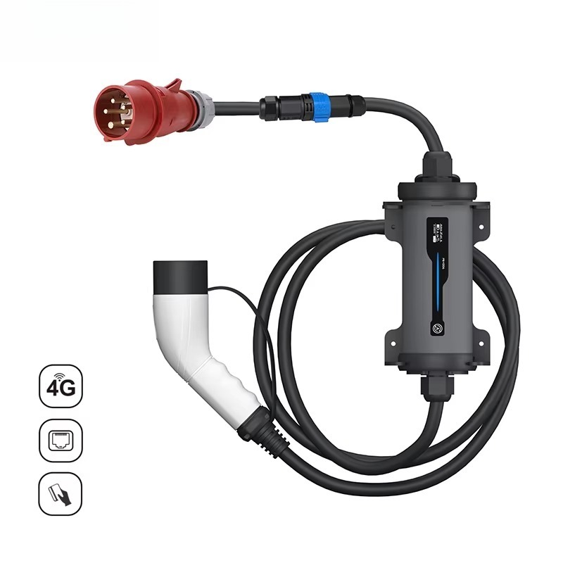 Type 2 to Red CEE Plug Electri - Type 2 Portable Ev Charger 11Kw Cee 评论和价格