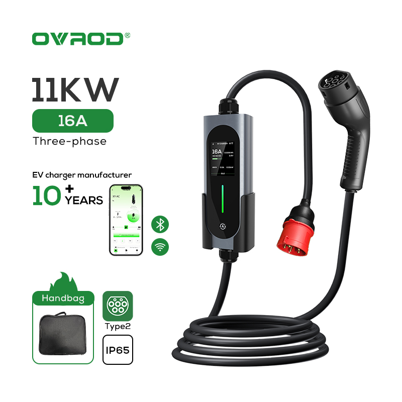 Ovrod Ev Car Charger 16a 11kw  - Type 2 Portable Ev Charger 11Kw Cee 评论和价格