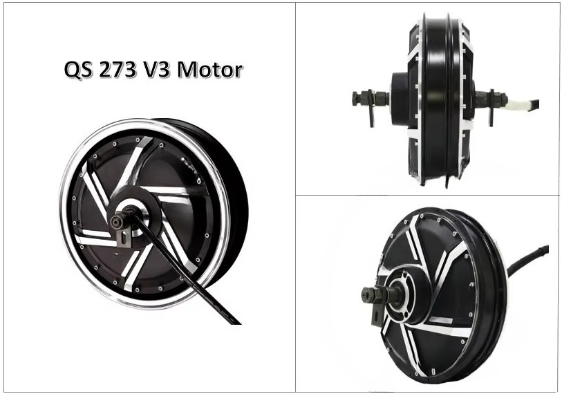 Electric Motorcycle  Motor Kit - Qs Motor 273 8000W Hub Motor 评论和价格