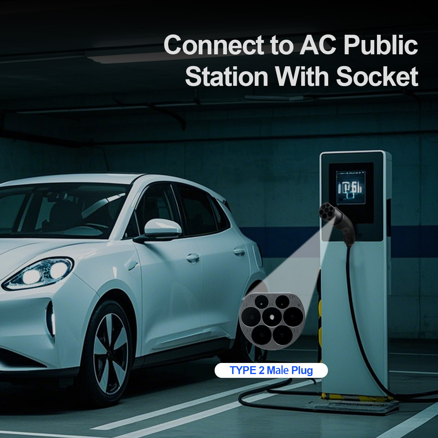 Kolanky Type 2 Male EV Plug 1P - Ev Charger Type 2 22Kw 32A 3 Phase 评论和价格
